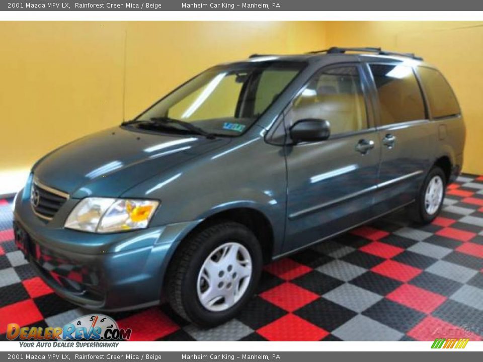 2001 Mazda MPV LX Rainforest Green Mica / Beige Photo #3
