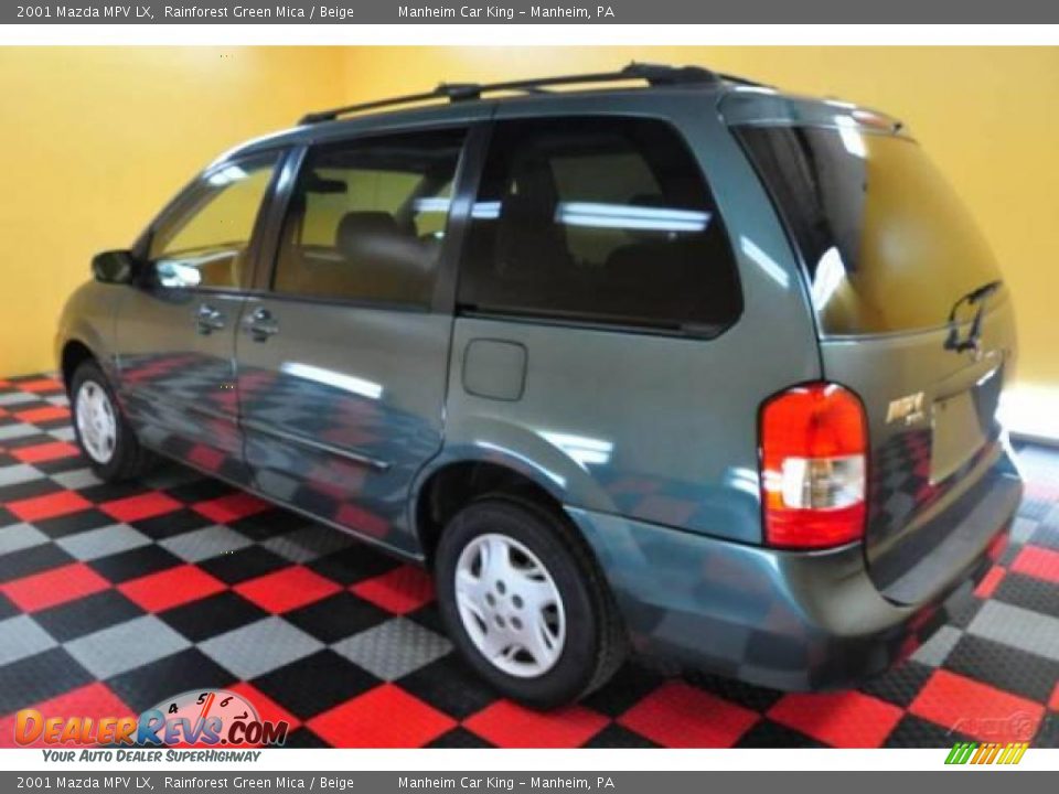 2001 Mazda MPV LX Rainforest Green Mica / Beige Photo #4