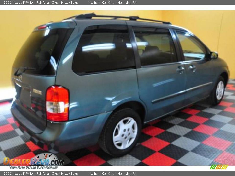 2001 Mazda MPV LX Rainforest Green Mica / Beige Photo #6