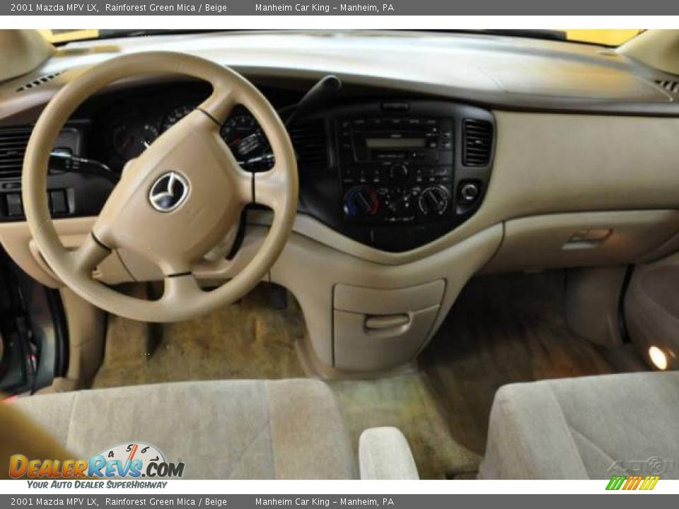 2001 Mazda MPV LX Rainforest Green Mica / Beige Photo #7