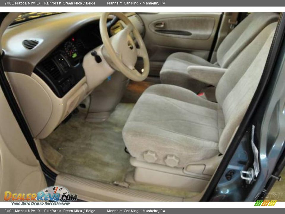 2001 Mazda MPV LX Rainforest Green Mica / Beige Photo #8