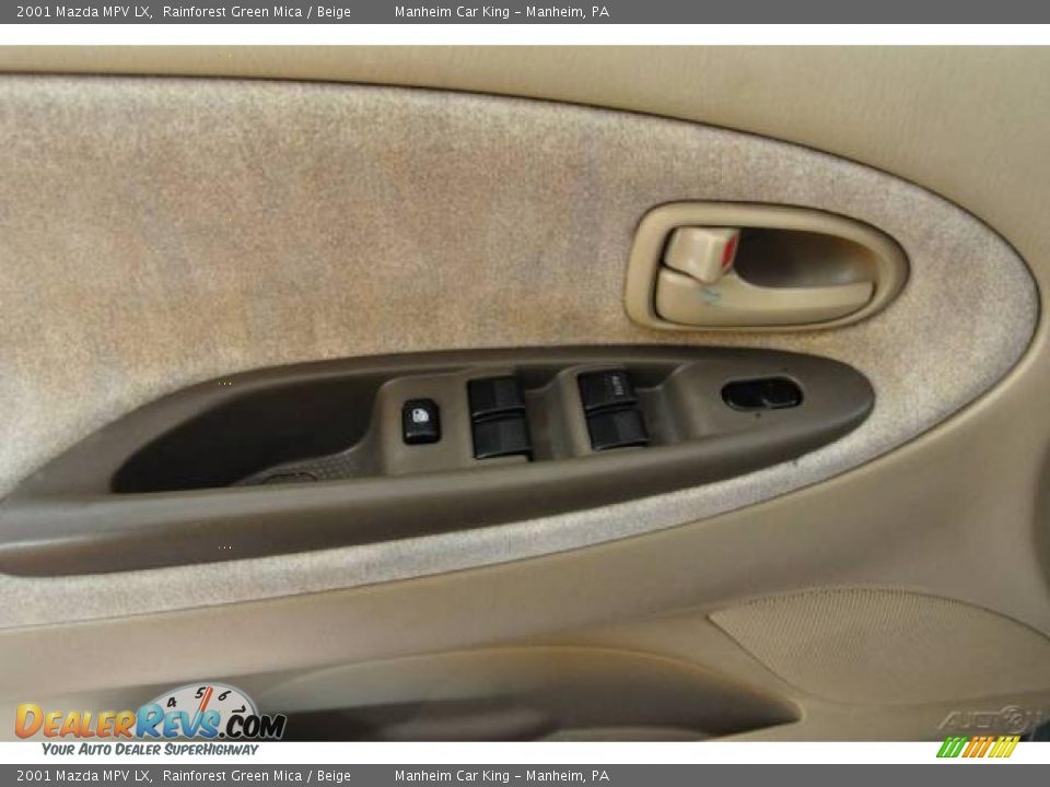 2001 Mazda MPV LX Rainforest Green Mica / Beige Photo #12