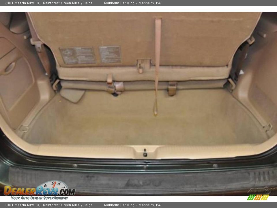2001 Mazda MPV LX Rainforest Green Mica / Beige Photo #16