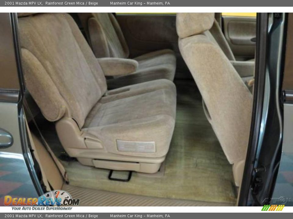 2001 Mazda MPV LX Rainforest Green Mica / Beige Photo #17