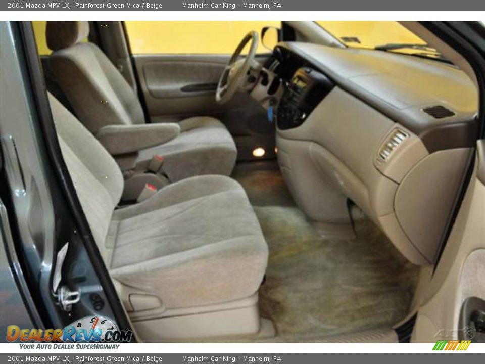 2001 Mazda MPV LX Rainforest Green Mica / Beige Photo #18