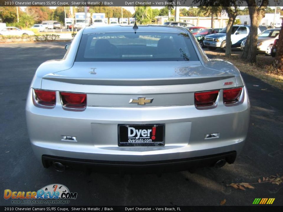 2010 Chevrolet Camaro SS/RS Coupe Silver Ice Metallic / Black Photo #6
