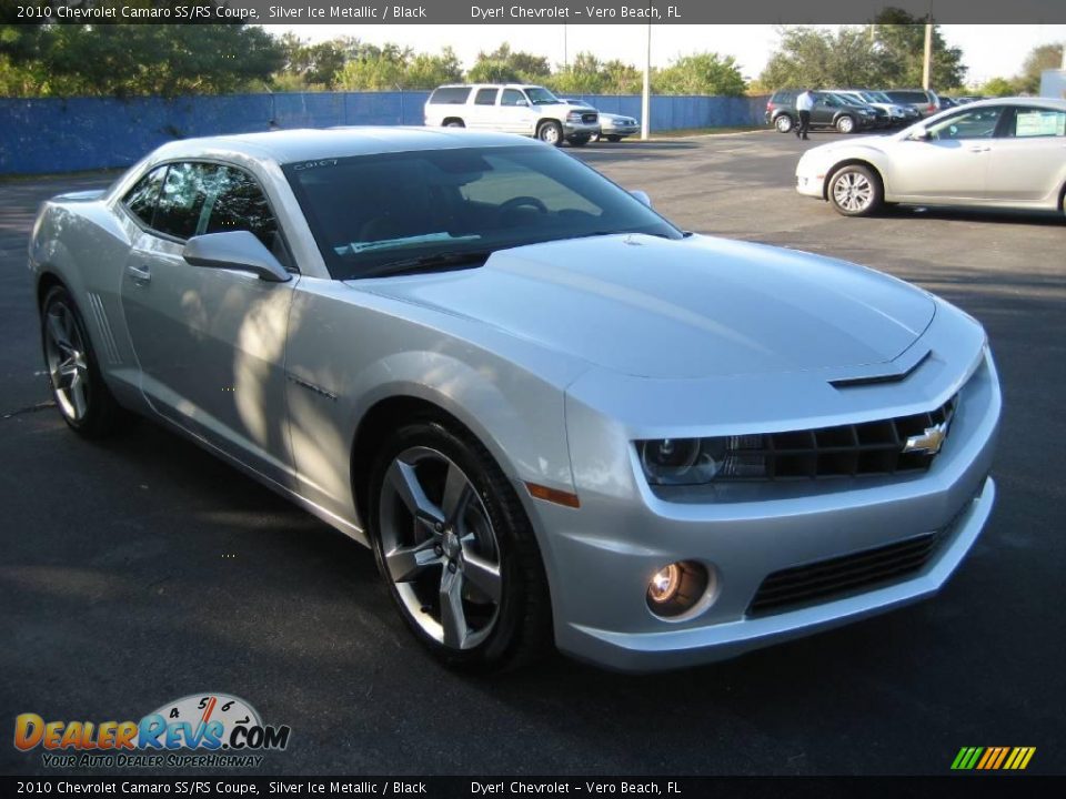 2010 Chevrolet Camaro SS/RS Coupe Silver Ice Metallic / Black Photo #8