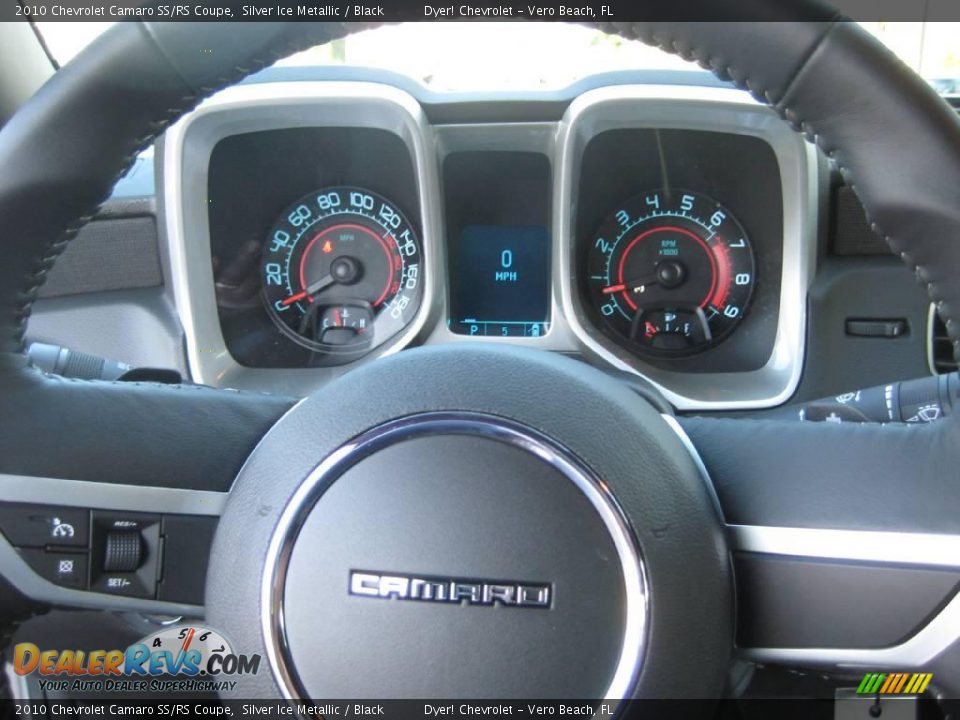 2010 Chevrolet Camaro SS/RS Coupe Silver Ice Metallic / Black Photo #12