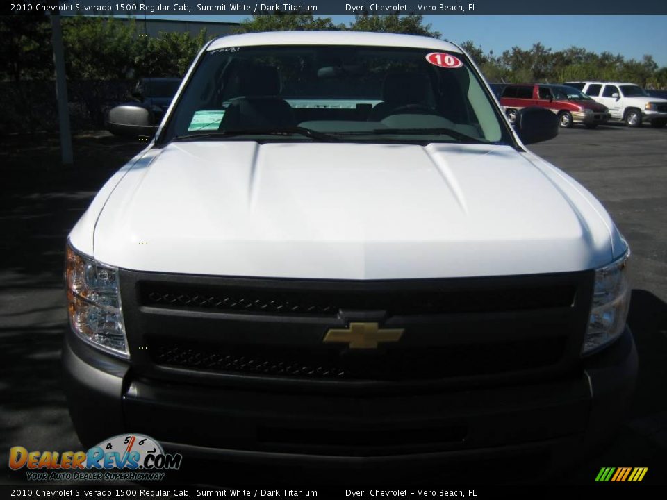 2010 Chevrolet Silverado 1500 Regular Cab Summit White / Dark Titanium Photo #2