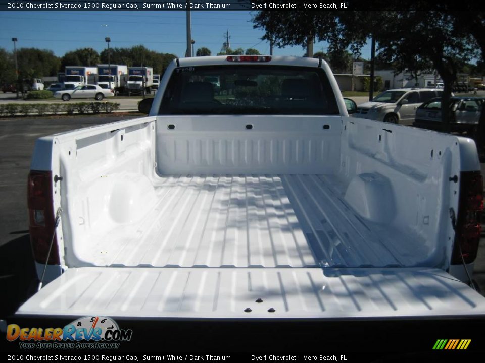 2010 Chevrolet Silverado 1500 Regular Cab Summit White / Dark Titanium Photo #6