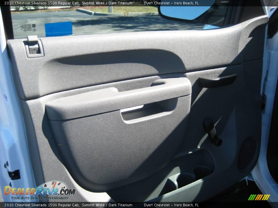2010 Chevrolet Silverado 1500 Regular Cab Summit White / Dark Titanium Photo #7