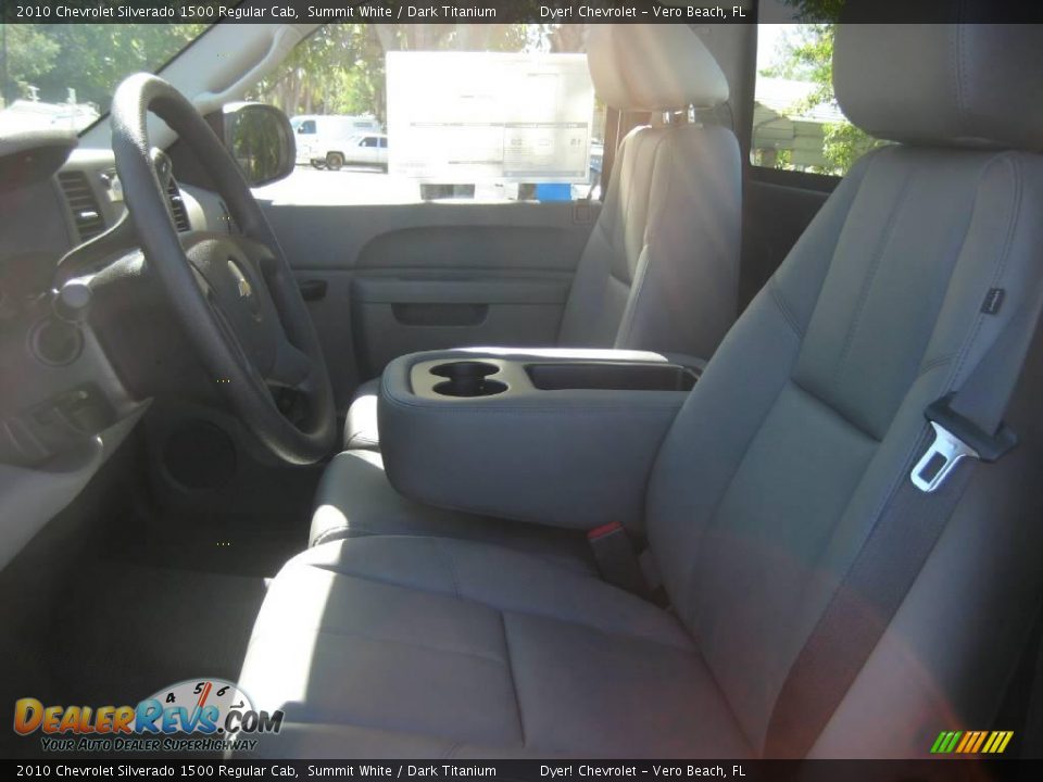 2010 Chevrolet Silverado 1500 Regular Cab Summit White / Dark Titanium Photo #8