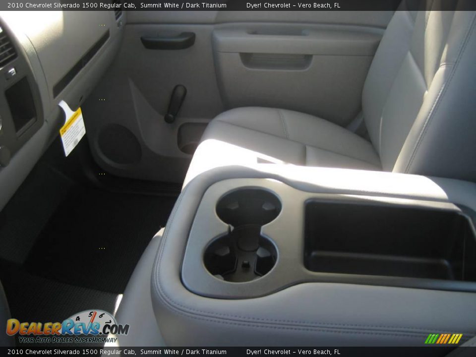 2010 Chevrolet Silverado 1500 Regular Cab Summit White / Dark Titanium Photo #10