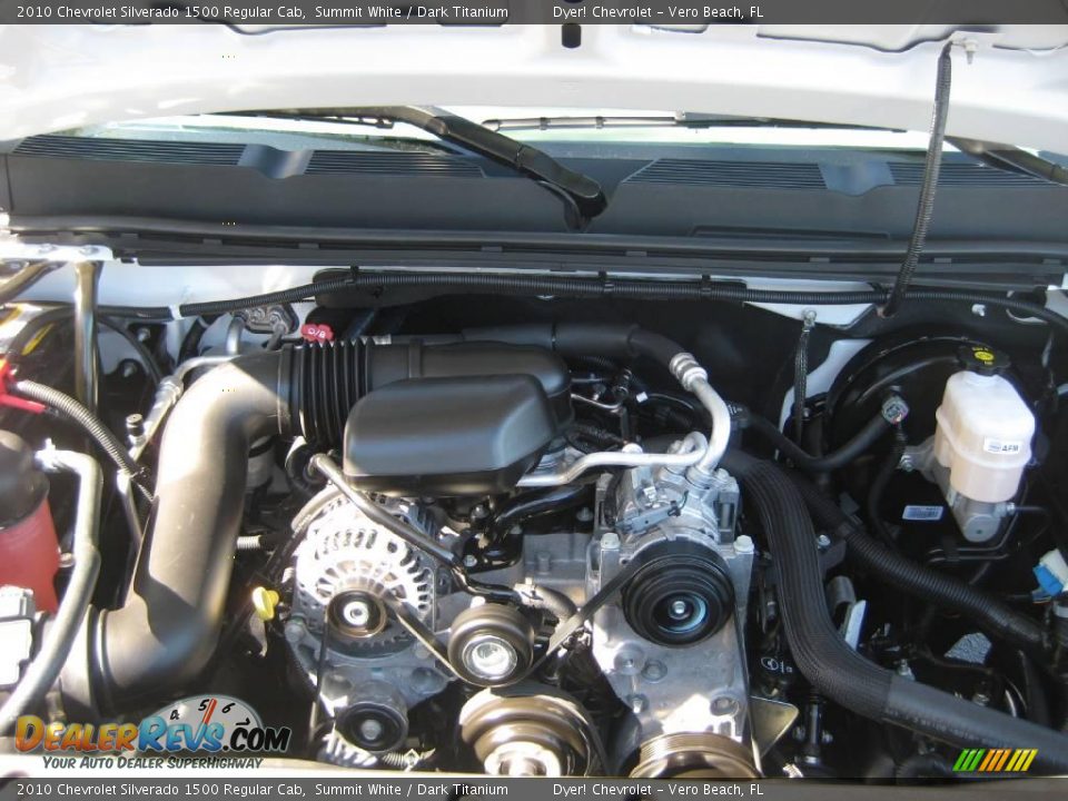 2010 Chevrolet Silverado 1500 Regular Cab Summit White / Dark Titanium Photo #11