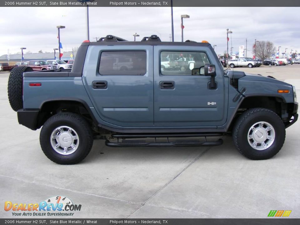 2006 Hummer H2 SUT Slate Blue Metallic / Wheat Photo #2