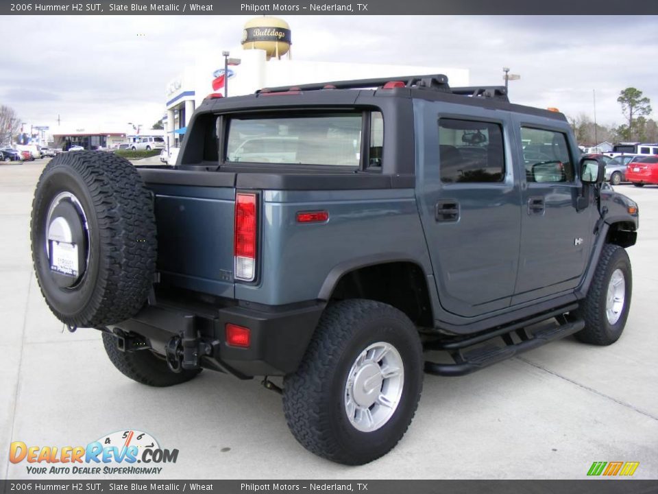 2006 Hummer H2 SUT Slate Blue Metallic / Wheat Photo #3