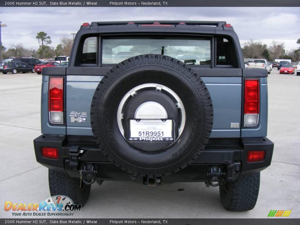 2006 Hummer H2 SUT Slate Blue Metallic / Wheat Photo #4