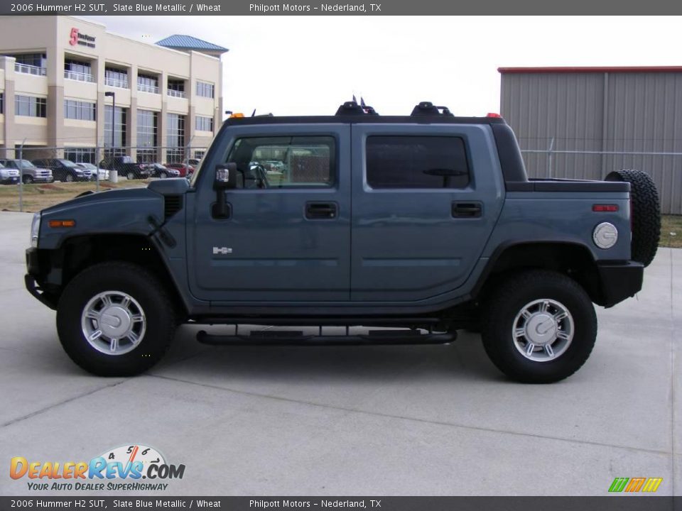 2006 Hummer H2 SUT Slate Blue Metallic / Wheat Photo #6