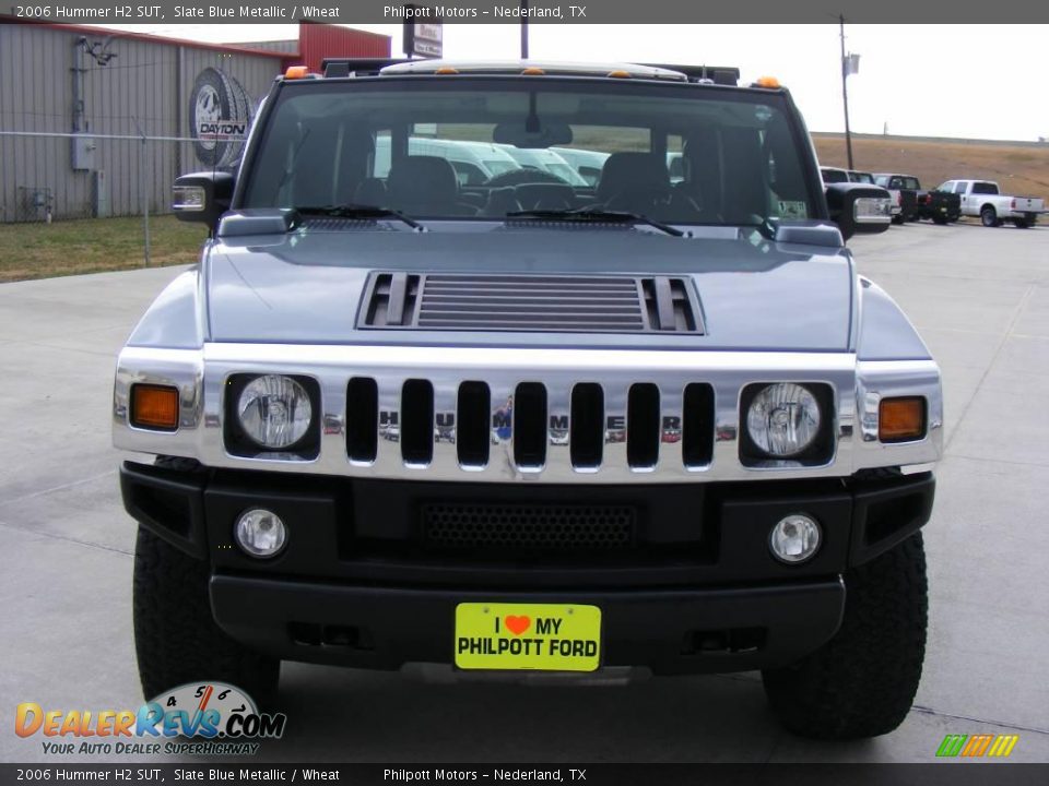 2006 Hummer H2 SUT Slate Blue Metallic / Wheat Photo #8