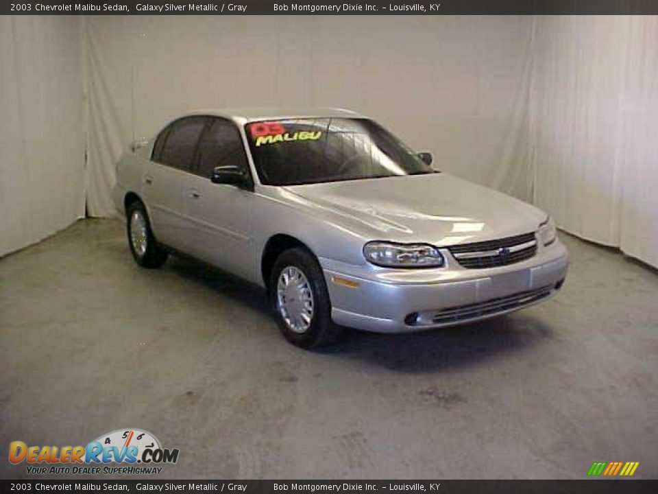 2003 Chevrolet Malibu Sedan Galaxy Silver Metallic / Gray Photo #1