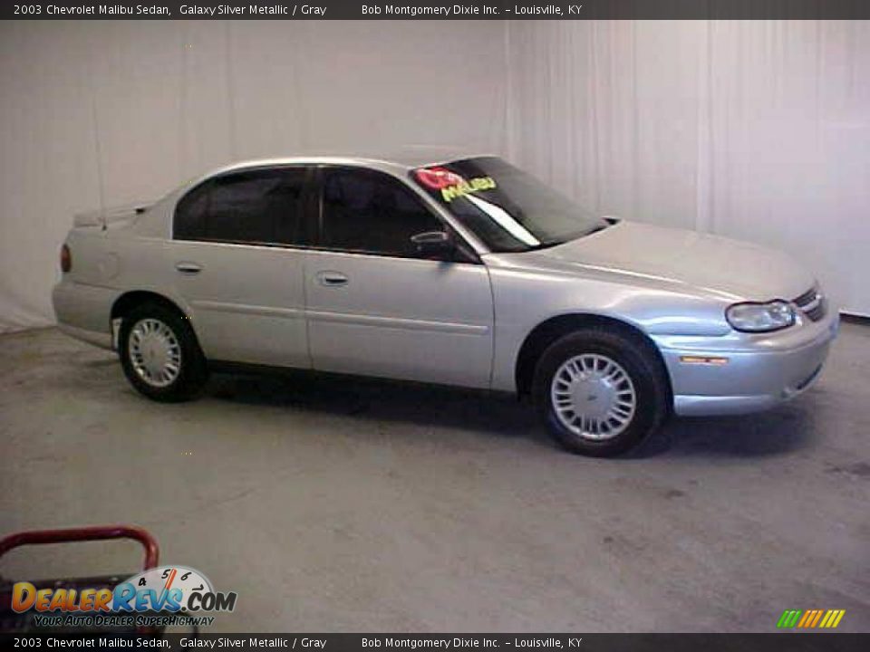 2003 Chevrolet Malibu Sedan Galaxy Silver Metallic / Gray Photo #3