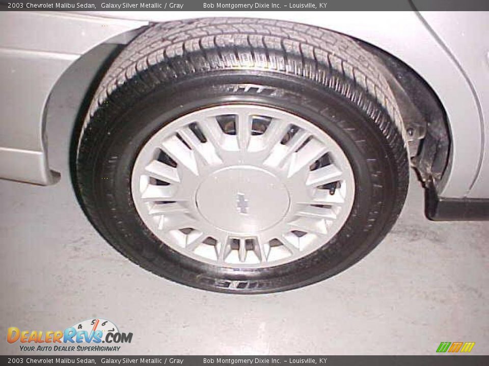 2003 Chevrolet Malibu Sedan Galaxy Silver Metallic / Gray Photo #7