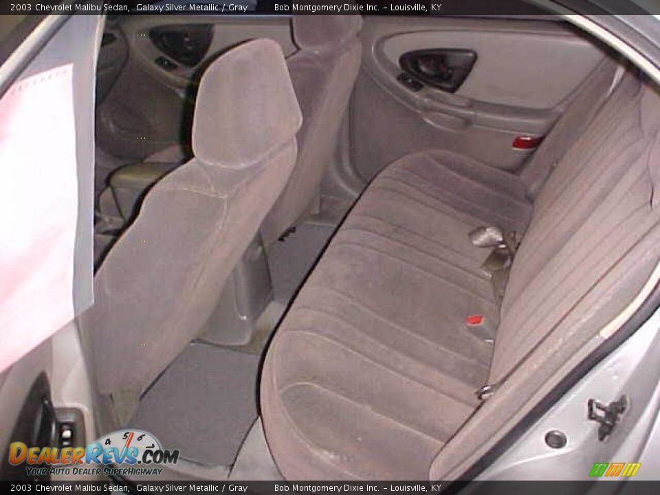 2003 Chevrolet Malibu Sedan Galaxy Silver Metallic / Gray Photo #14
