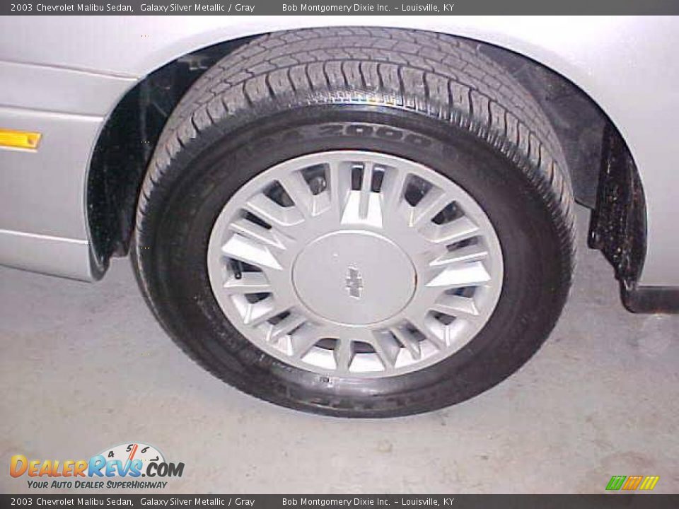 2003 Chevrolet Malibu Sedan Galaxy Silver Metallic / Gray Photo #15