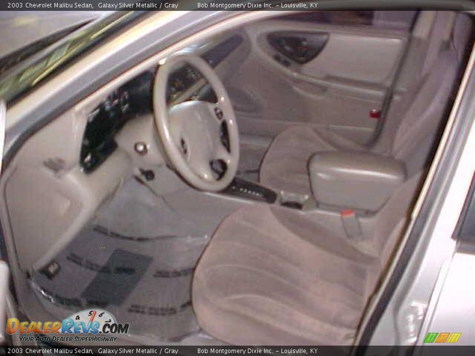 2003 Chevrolet Malibu Sedan Galaxy Silver Metallic / Gray Photo #17