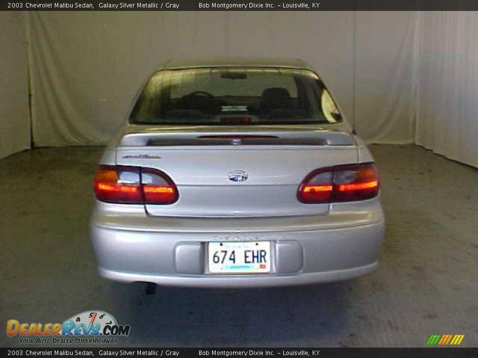 2003 Chevrolet Malibu Sedan Galaxy Silver Metallic / Gray Photo #18