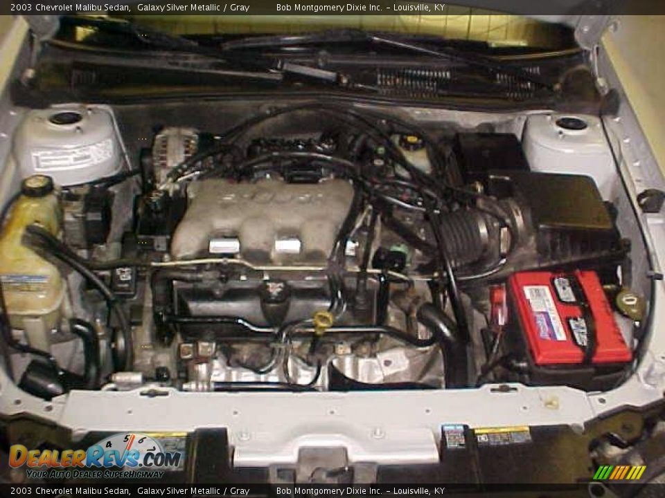 2003 Chevrolet Malibu Sedan Galaxy Silver Metallic / Gray Photo #22