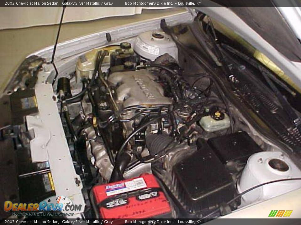 2003 Chevrolet Malibu Sedan Galaxy Silver Metallic / Gray Photo #23