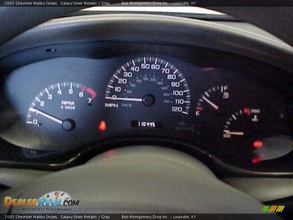 2003 Chevrolet Malibu Sedan Galaxy Silver Metallic / Gray Photo #24