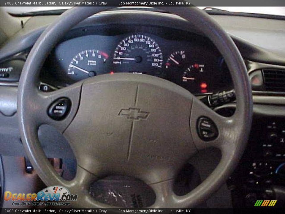2003 Chevrolet Malibu Sedan Galaxy Silver Metallic / Gray Photo #25