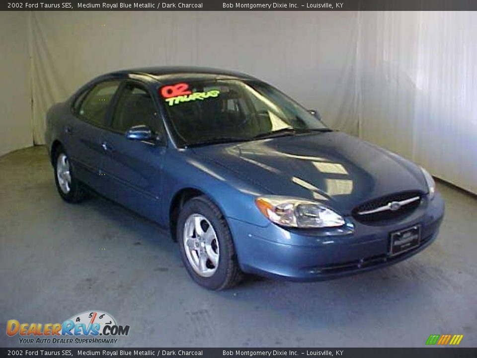 2002 Ford Taurus SES Medium Royal Blue Metallic / Dark Charcoal Photo #1
