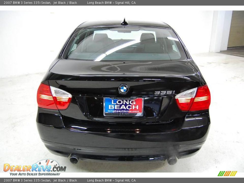 2007 BMW 3 Series 335i Sedan Jet Black / Black Photo #6