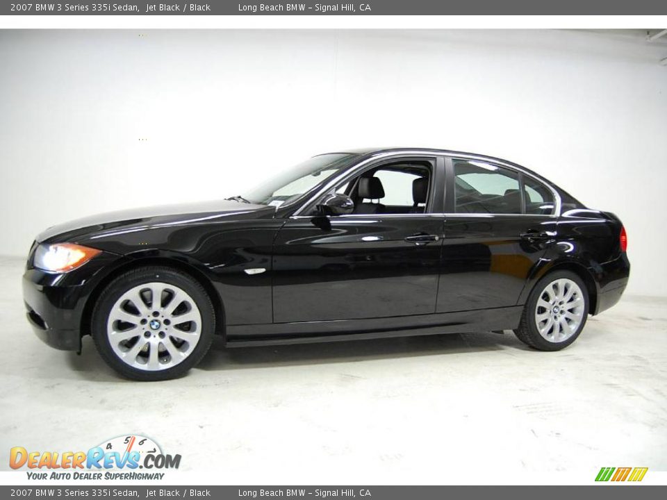 2007 BMW 3 Series 335i Sedan Jet Black / Black Photo #12
