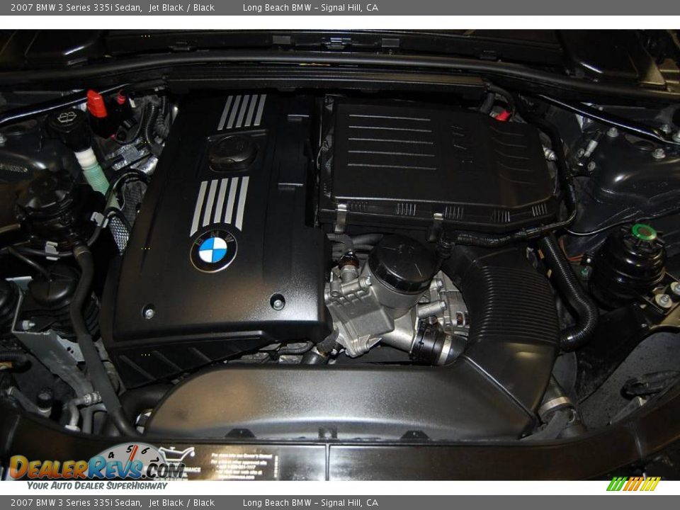 2007 BMW 3 Series 335i Sedan Jet Black / Black Photo #18