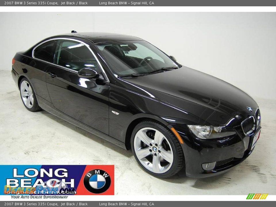 2007 BMW 3 Series 335i Coupe Jet Black / Black Photo #1