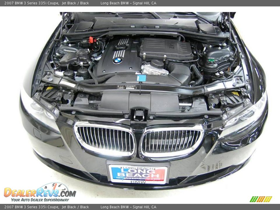 2007 BMW 3 Series 335i Coupe Jet Black / Black Photo #16