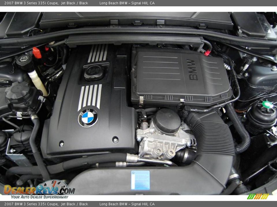 2007 BMW 3 Series 335i Coupe Jet Black / Black Photo #17