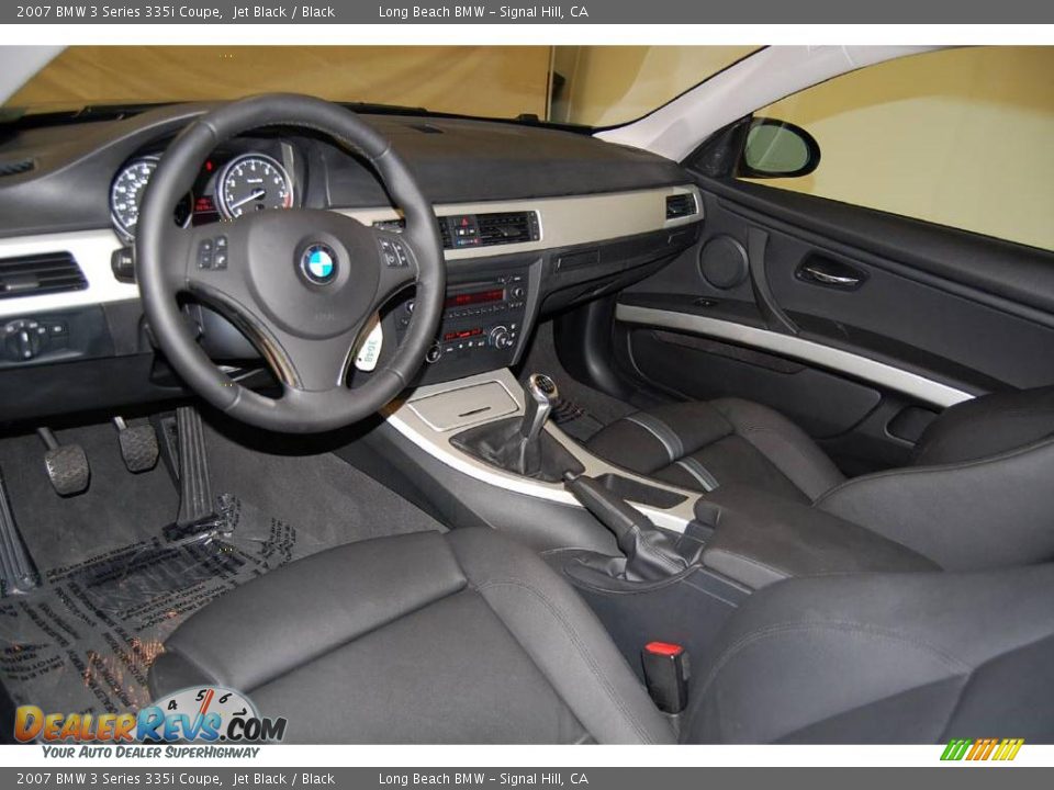 2007 BMW 3 Series 335i Coupe Jet Black / Black Photo #18