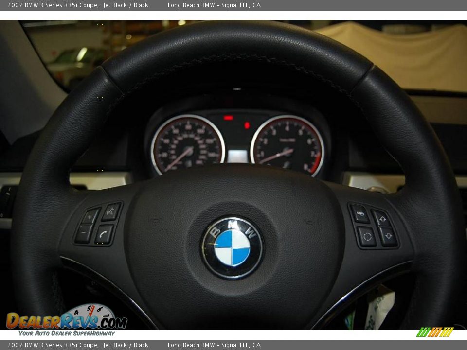 2007 BMW 3 Series 335i Coupe Jet Black / Black Photo #30