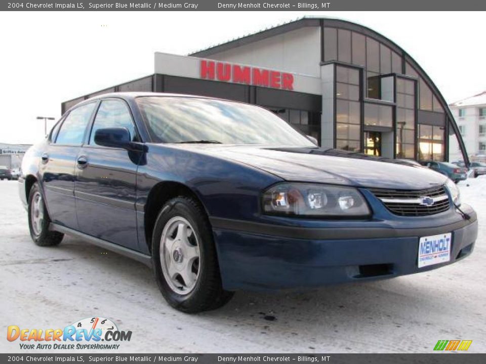 2004 Chevrolet Impala LS Superior Blue Metallic / Medium Gray Photo #3