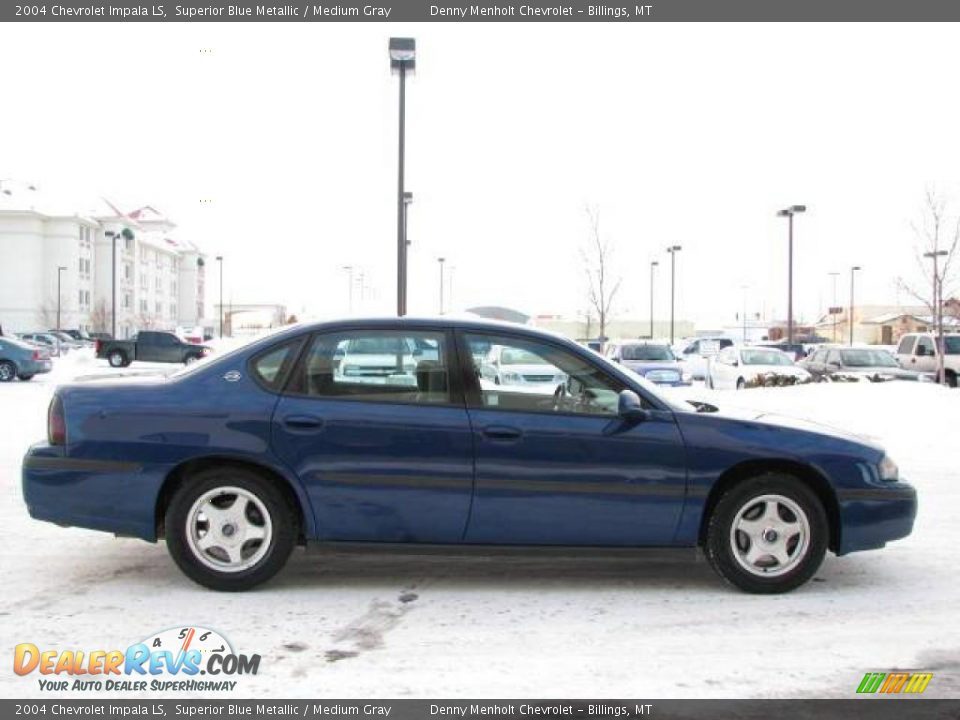 2004 Chevrolet Impala LS Superior Blue Metallic / Medium Gray Photo #4