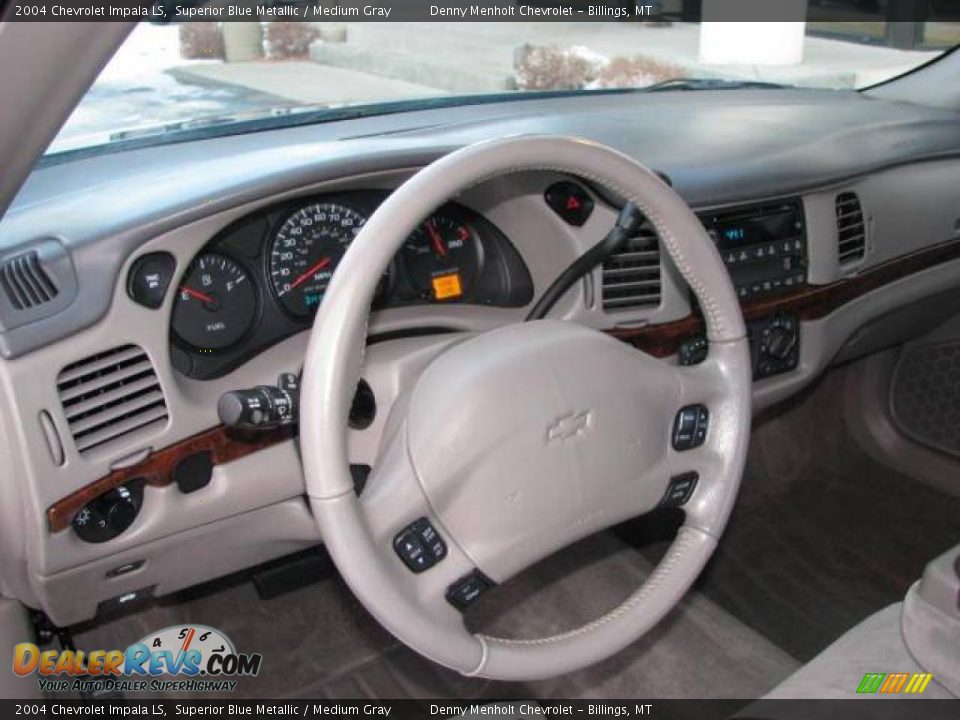 2004 Chevrolet Impala LS Superior Blue Metallic / Medium Gray Photo #10