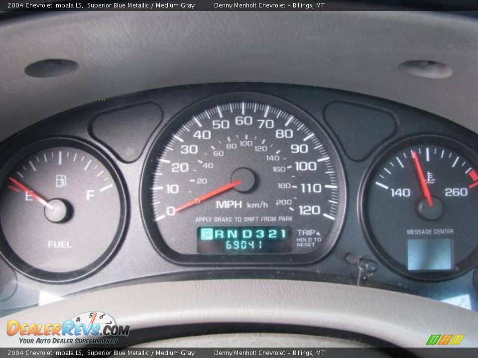 2004 Chevrolet Impala LS Superior Blue Metallic / Medium Gray Photo #11