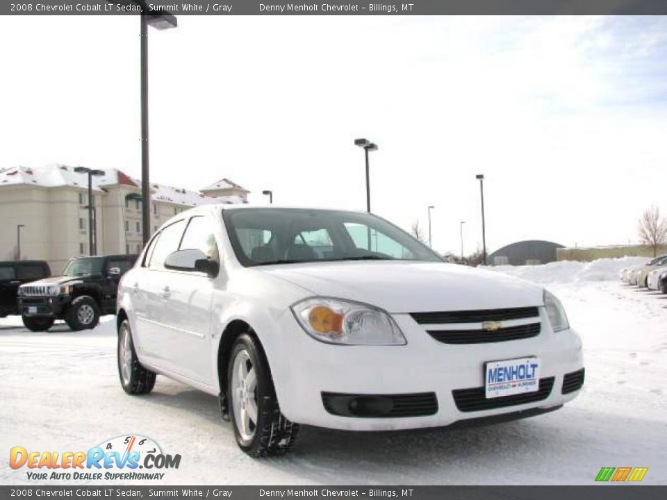 2008 Chevrolet Cobalt LT Sedan Summit White / Gray Photo #4