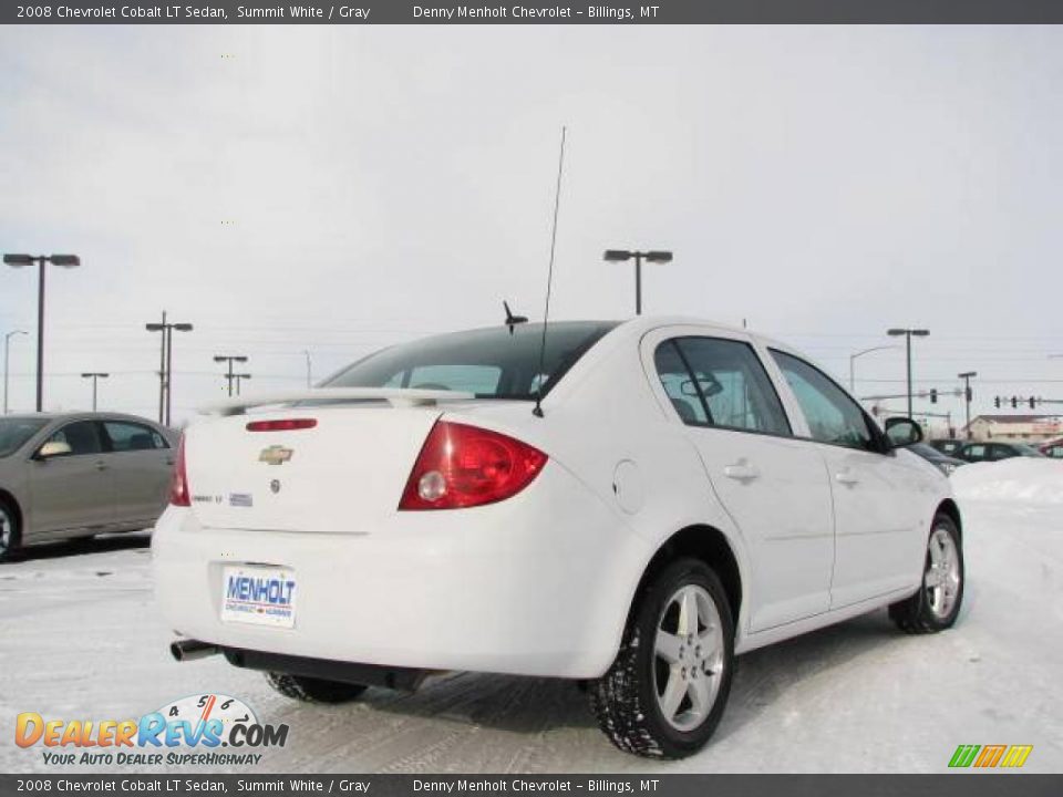 2008 Chevrolet Cobalt LT Sedan Summit White / Gray Photo #6
