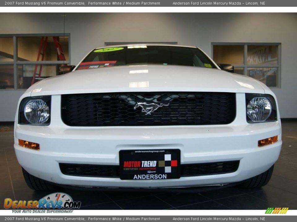 2007 Ford Mustang V6 Premium Convertible Performance White / Medium Parchment Photo #2
